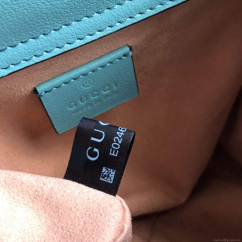 Gucci Diana Mini tote bag top handle bag Gucci 655661 Lake Blue