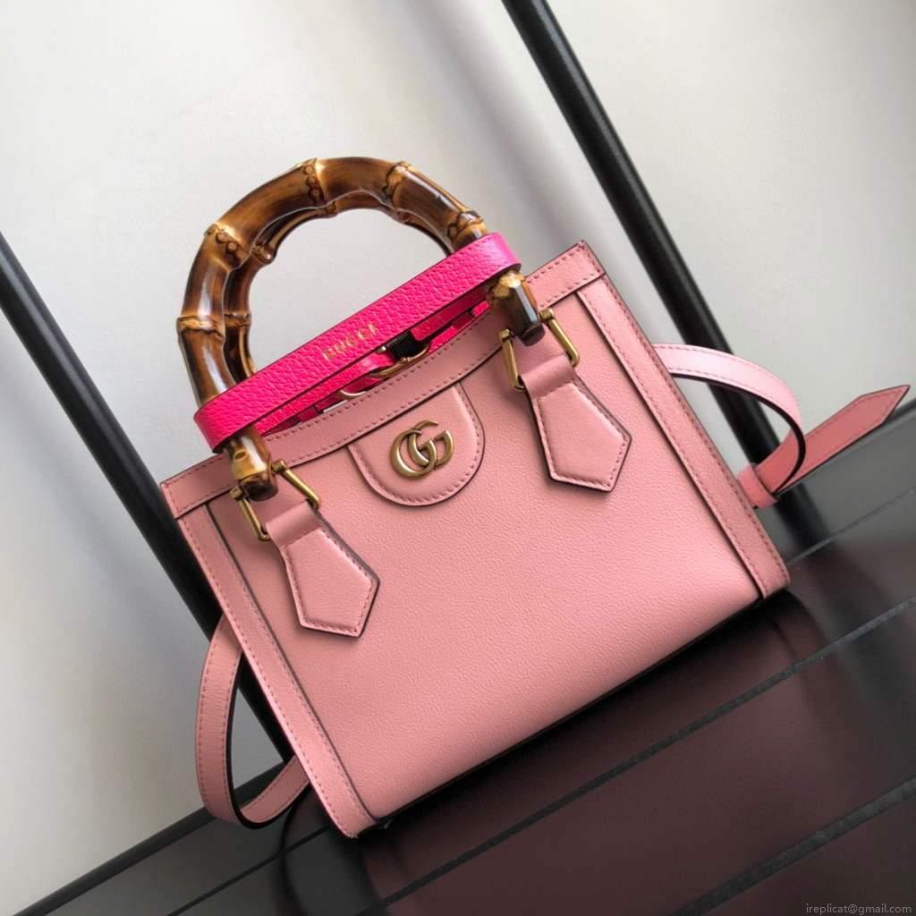 Gucci Diana Mini tote bag top handle bag Gucci 655661 Pink