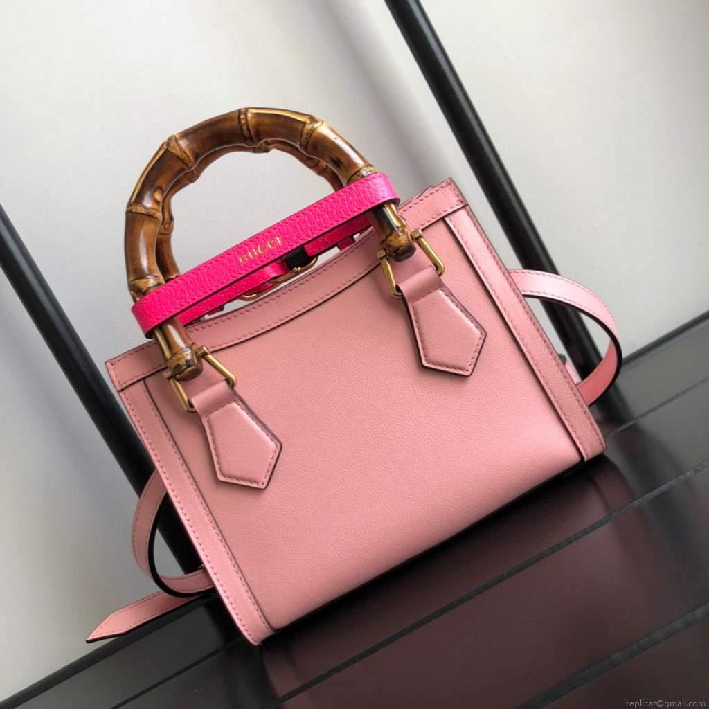 Gucci Diana Mini tote bag top handle bag Gucci 655661 Pink