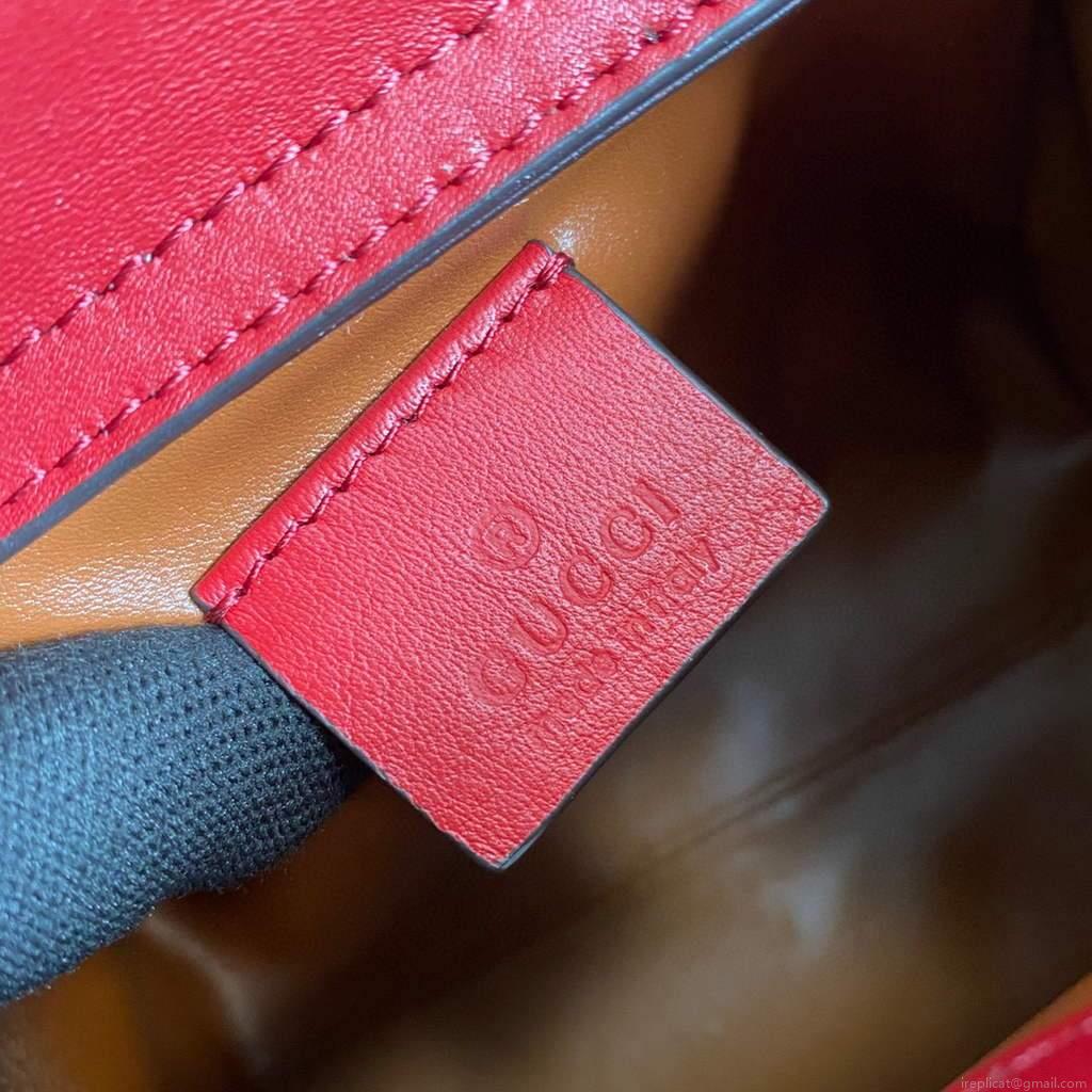 Gucci Diana Mini tote bag top handle bag Gucci ‎655661 Grey With Red