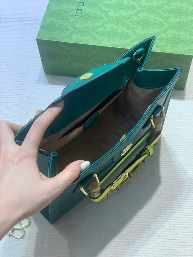Gucci Diana small tote bag top handle bag 660195 Green