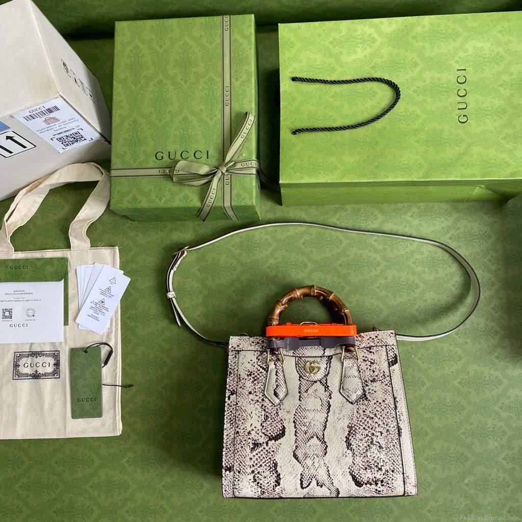 Gucci Diana small tote bag top handle bag 660195 Grey