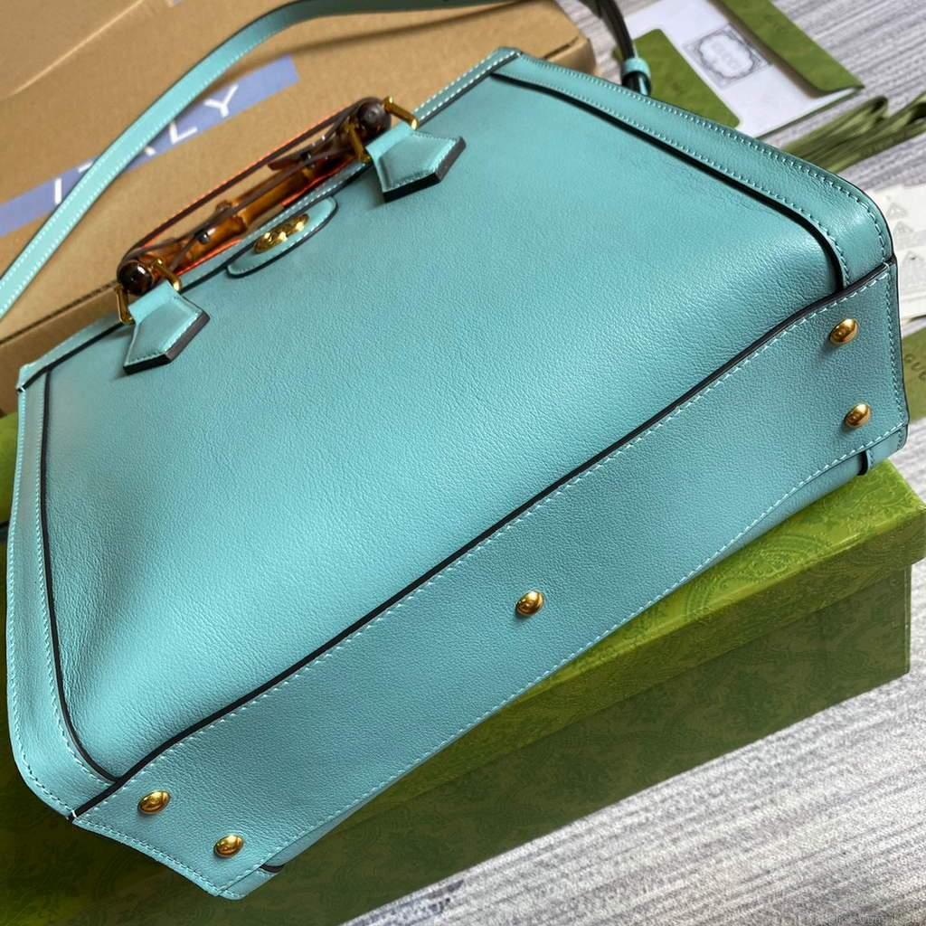 Gucci Diana small tote bag top handle bag 660195 Lake Blue