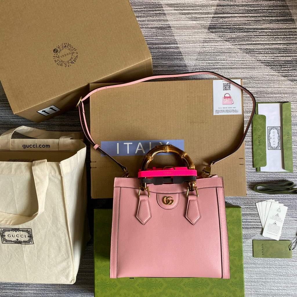 Gucci Diana small tote bag top handle bag 660195 Pink