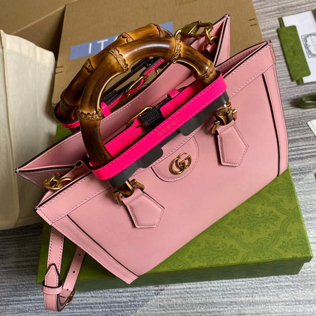 Gucci Diana small tote bag top handle bag 660195 Pink