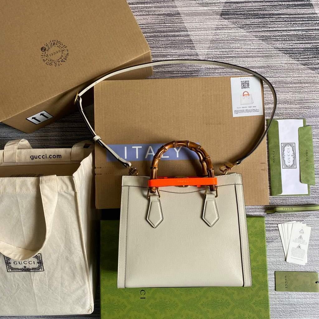 Gucci Diana small tote bag top handle bag 660195 White
