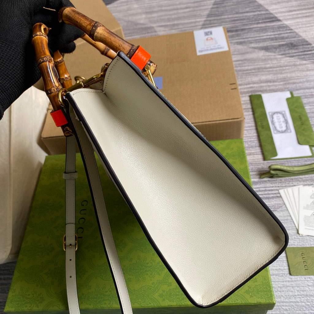 Gucci Diana small tote bag top handle bag 660195 White