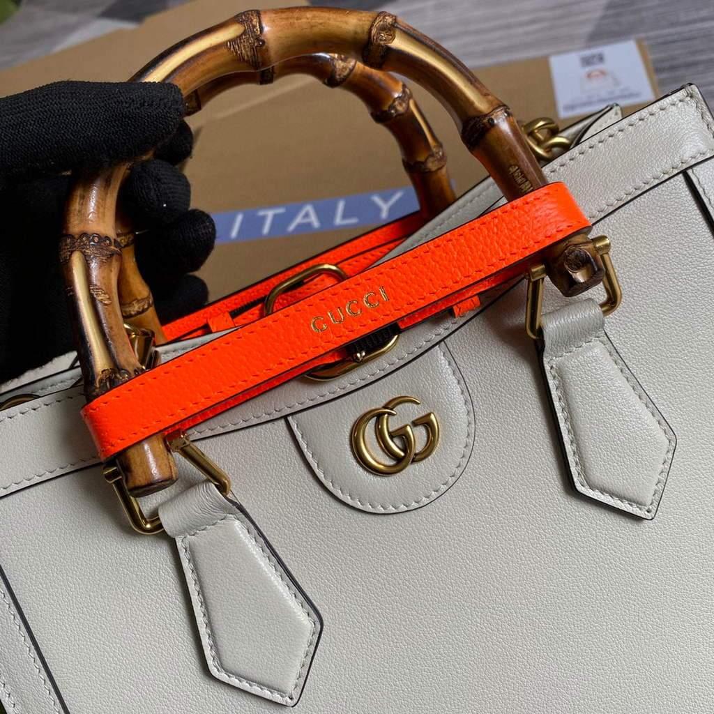 Gucci Diana small tote bag top handle bag 660195 White