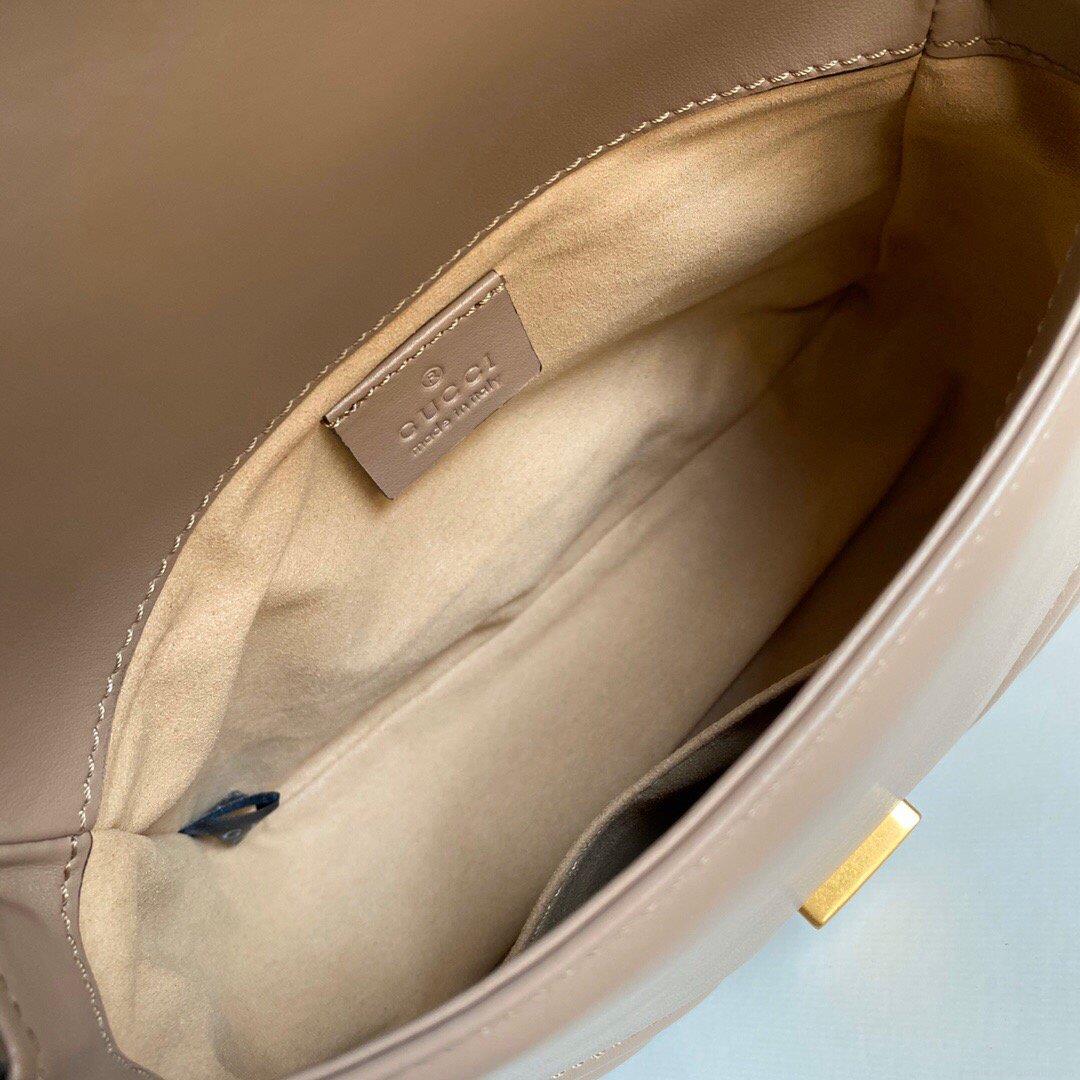 Gucci ‎547260 GG Marmont Mini Top Handle Bag Light Pink
