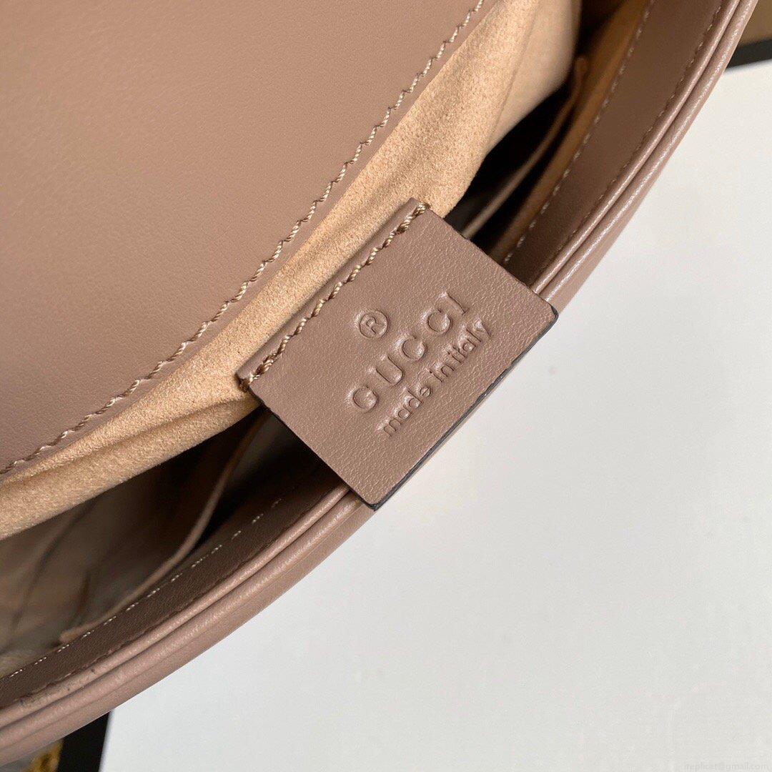Gucci ‎547260 GG Marmont Mini Top Handle Bag Light Pink