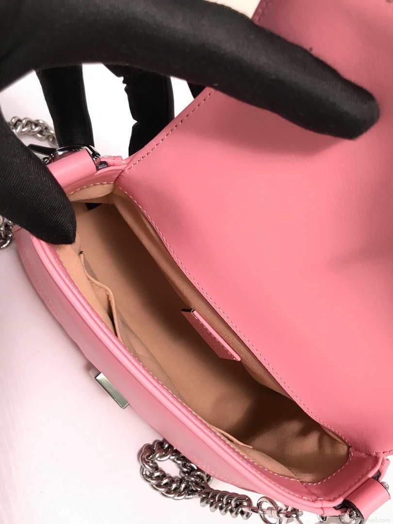 Gucci ‎547260 GG Marmont Mini Top Handle Bag Pink