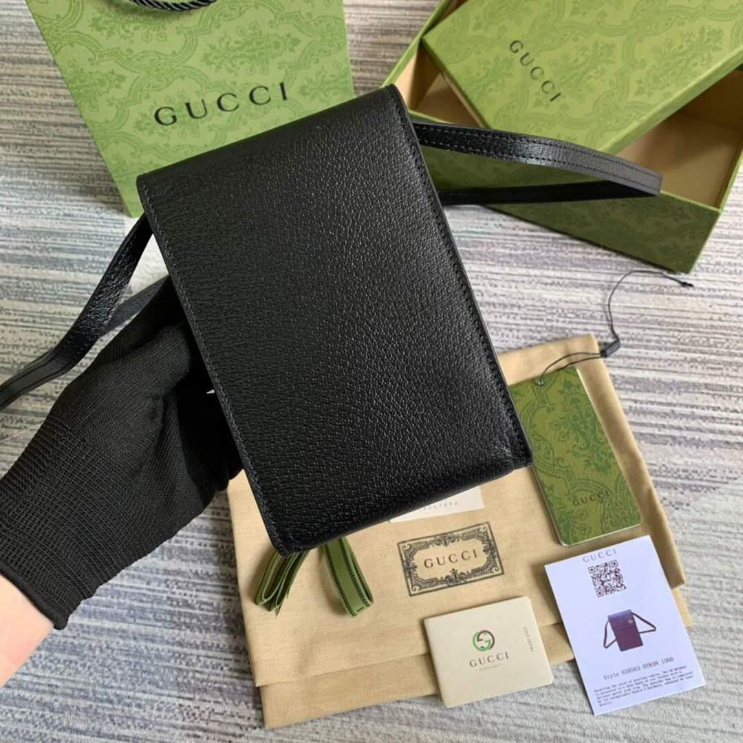 Gucci ‎658563 GG Marmont Mini Bag Black