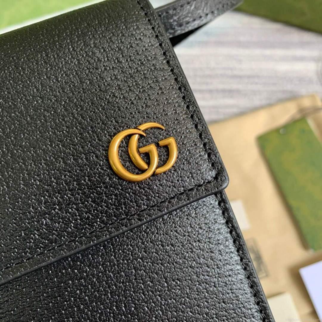 Gucci ‎658563 GG Marmont Mini Bag Black