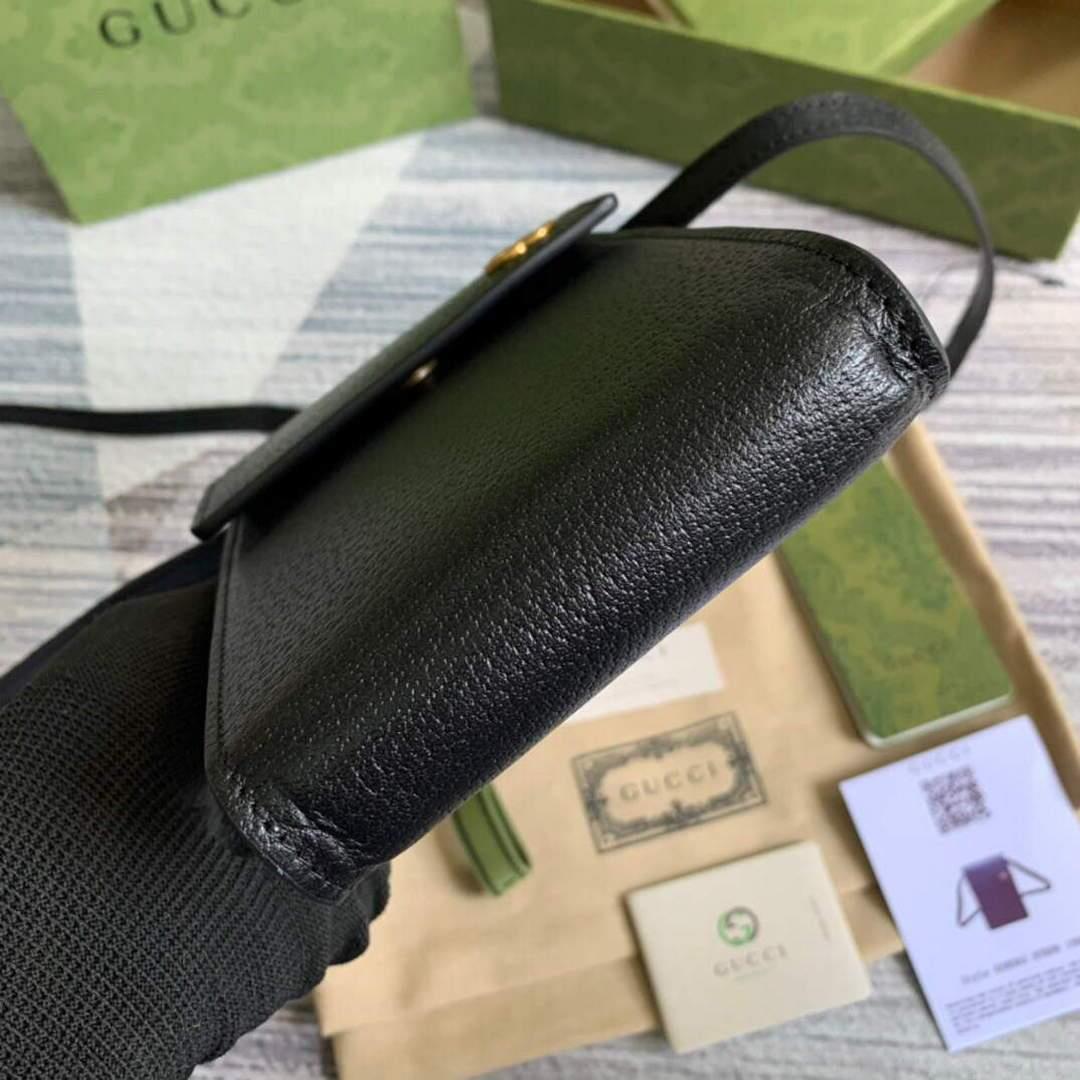 Gucci ‎658563 GG Marmont Mini Bag Black