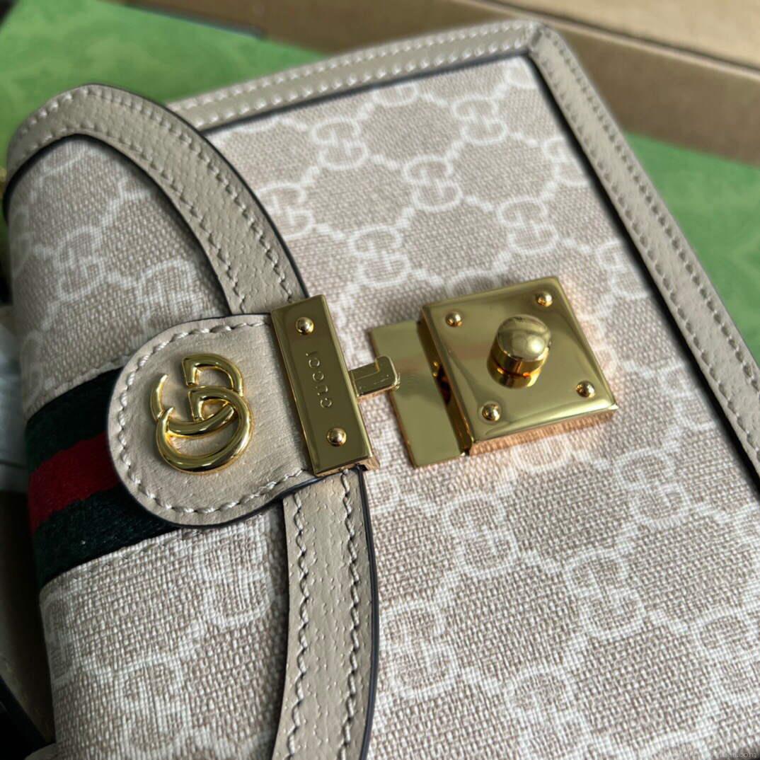 Gucci 696180 Ophidia GG Mini Shoulder Bag Beige