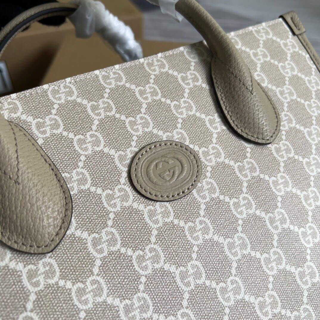 Gucci 659983 GG Small Tote Bag Beige