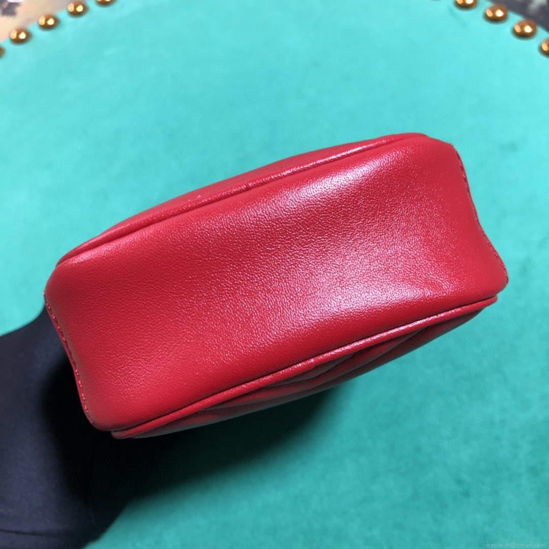 Gucci 598597 GG Marmont mini bag Red