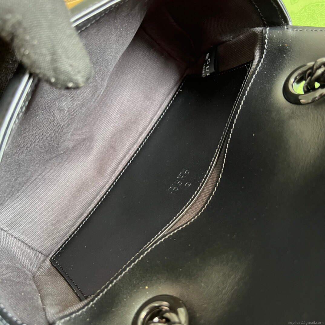 Gucci 446744 GG Marmont Matelassé Mini Bag Black