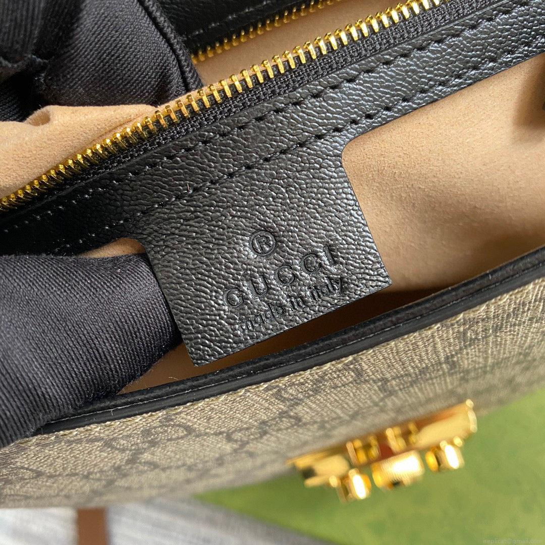 Gucci 644524 Padlock small shoulder bag Black