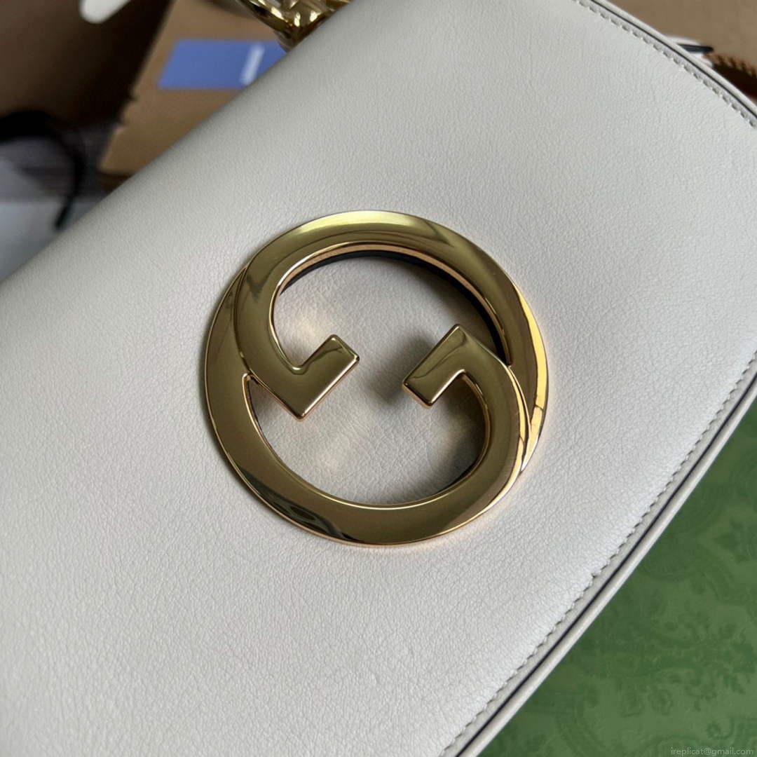 Gucci ‎698643 Blondie mini bag in white leather