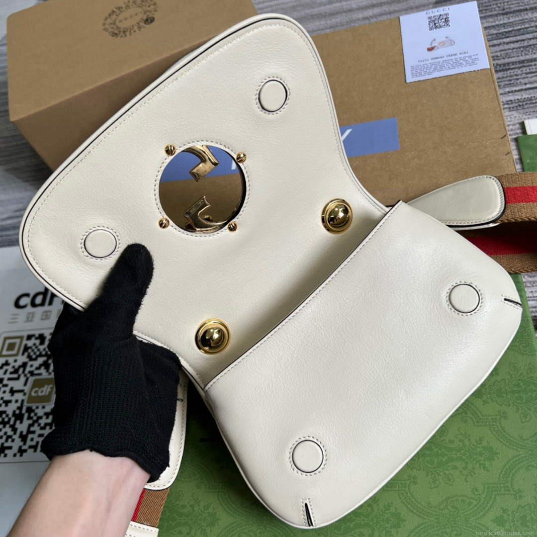Gucci ‎698643 Blondie mini bag in white leather