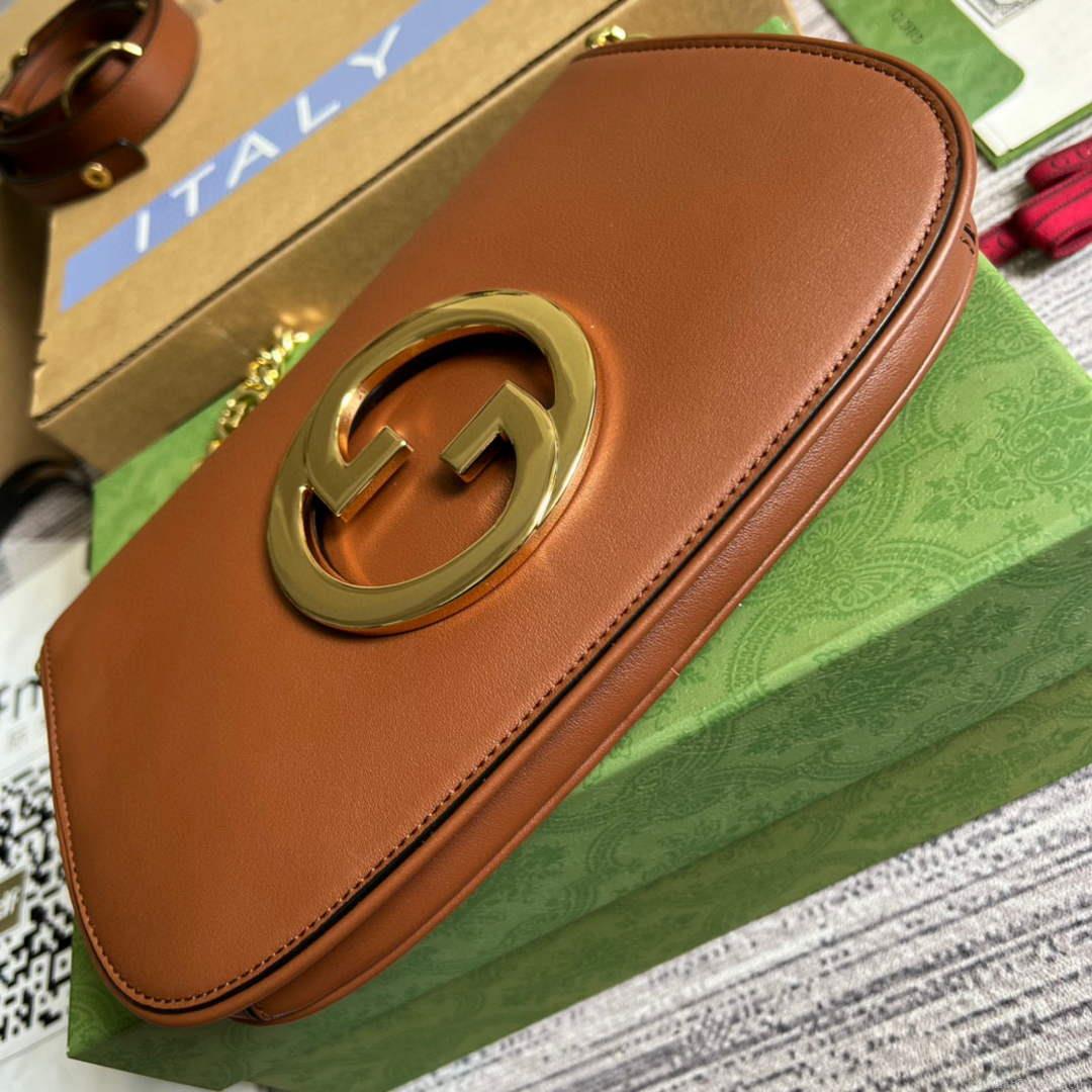Gucci 699268 Blondie shoulder bag Light brown leather