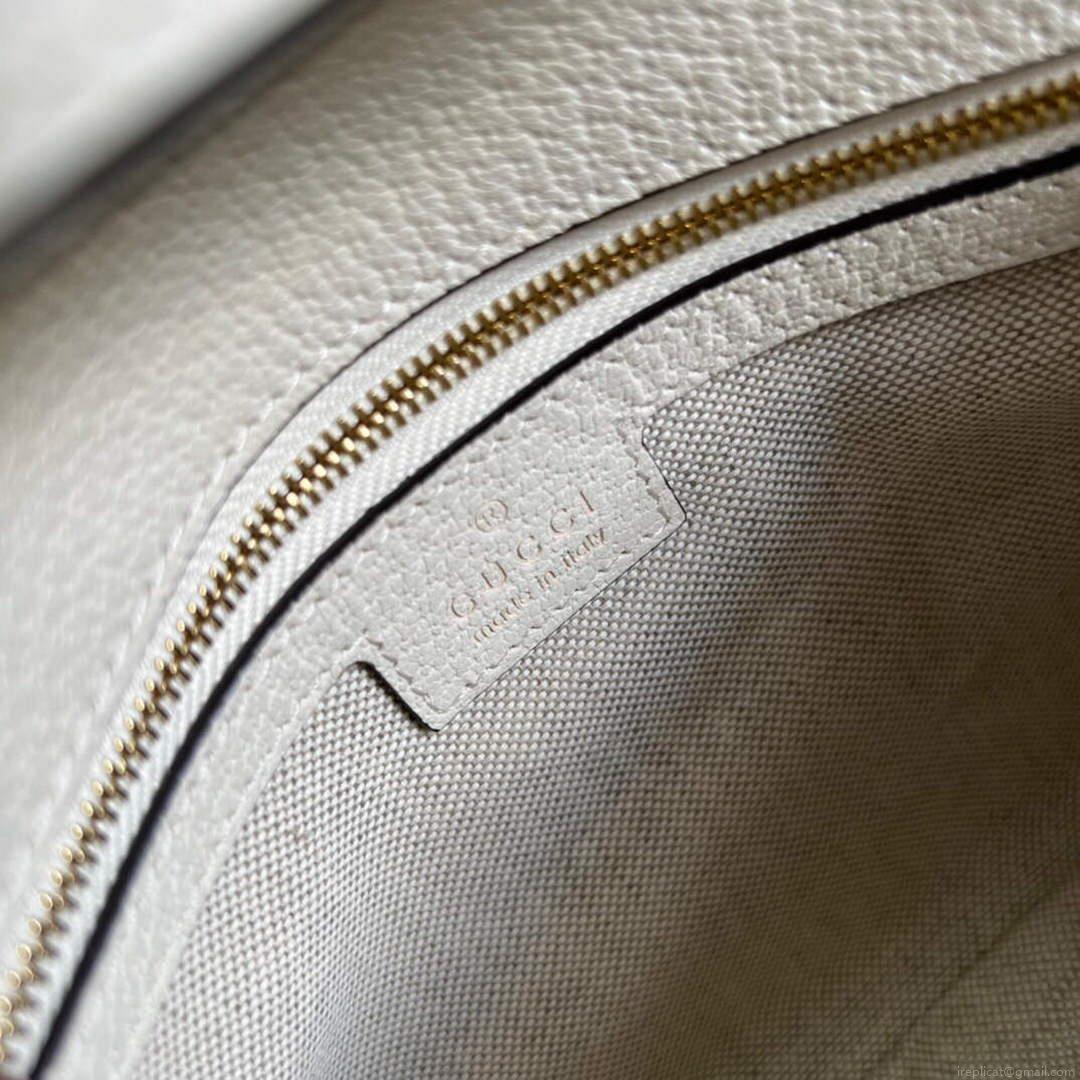 Gucci 699268 Gucci Blondie shoulder bag GG Supreme canvas White