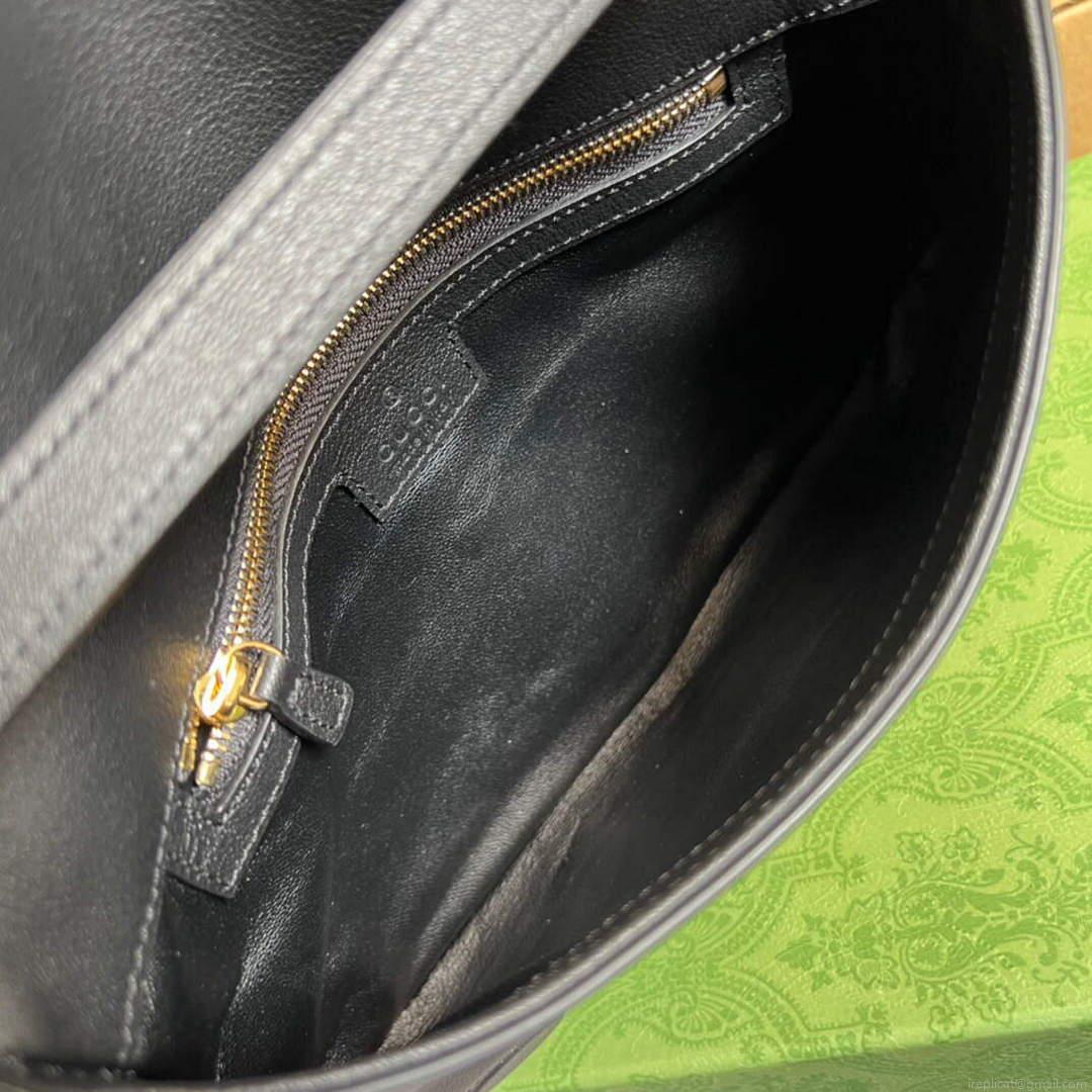 Gucci 699268 Gucci Blondie shoulder leather bag Black