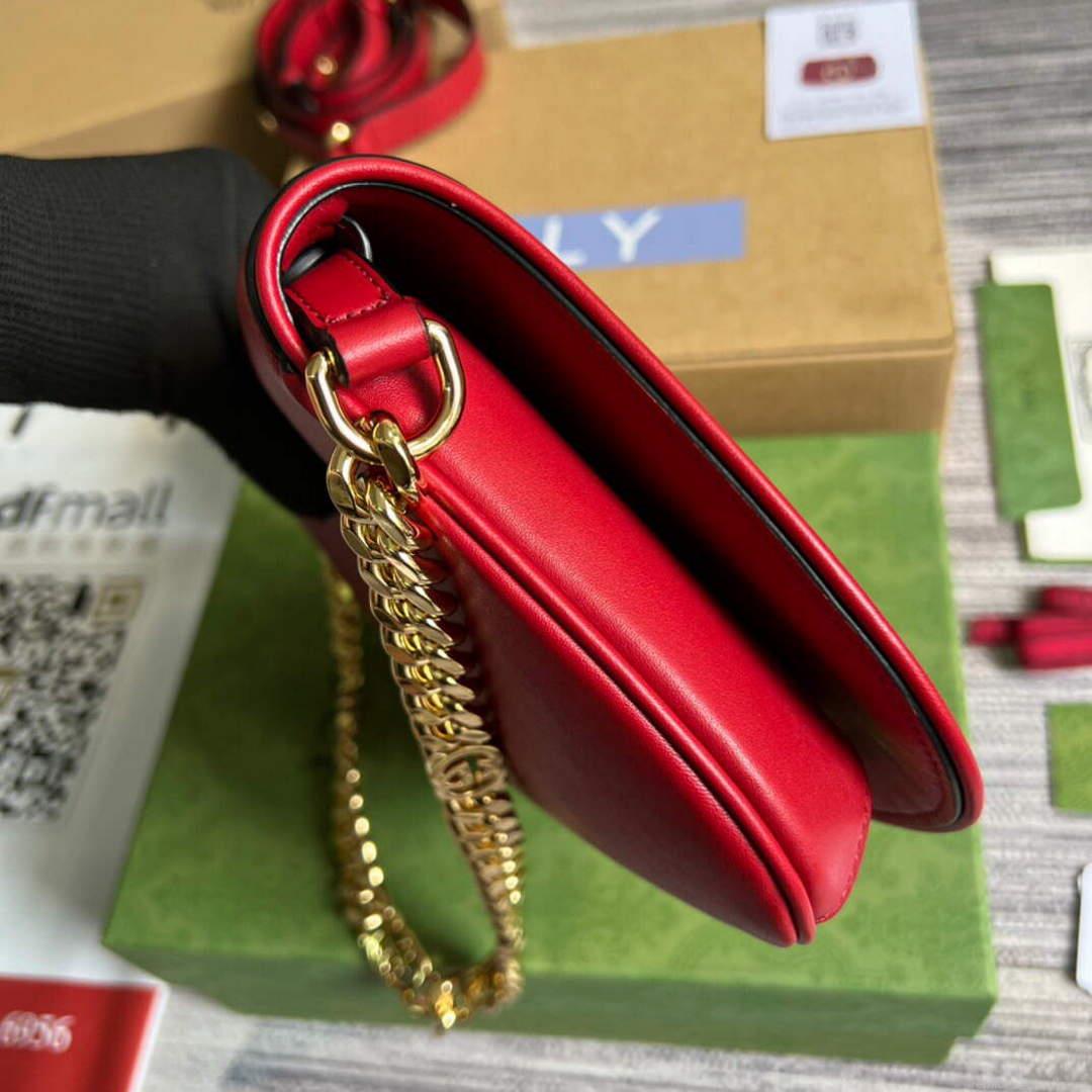 Gucci 699268 Gucci Blondie shoulder leather bag Red