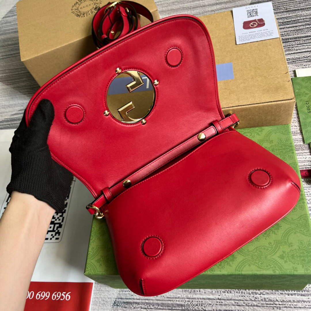Gucci 699268 Gucci Blondie shoulder leather bag Red