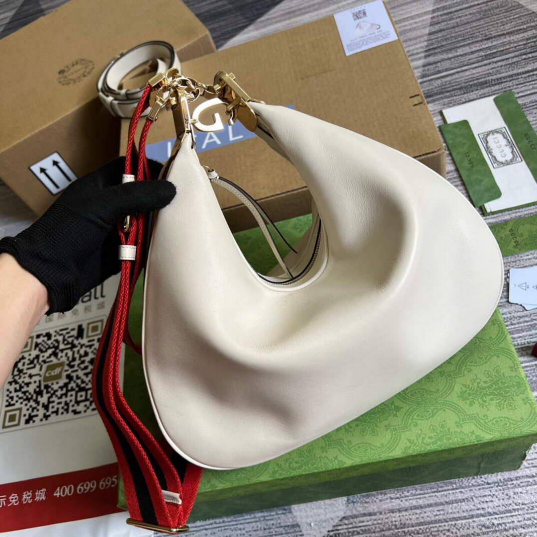 Gucci 702823 Gucci Attache large shoulder bag White