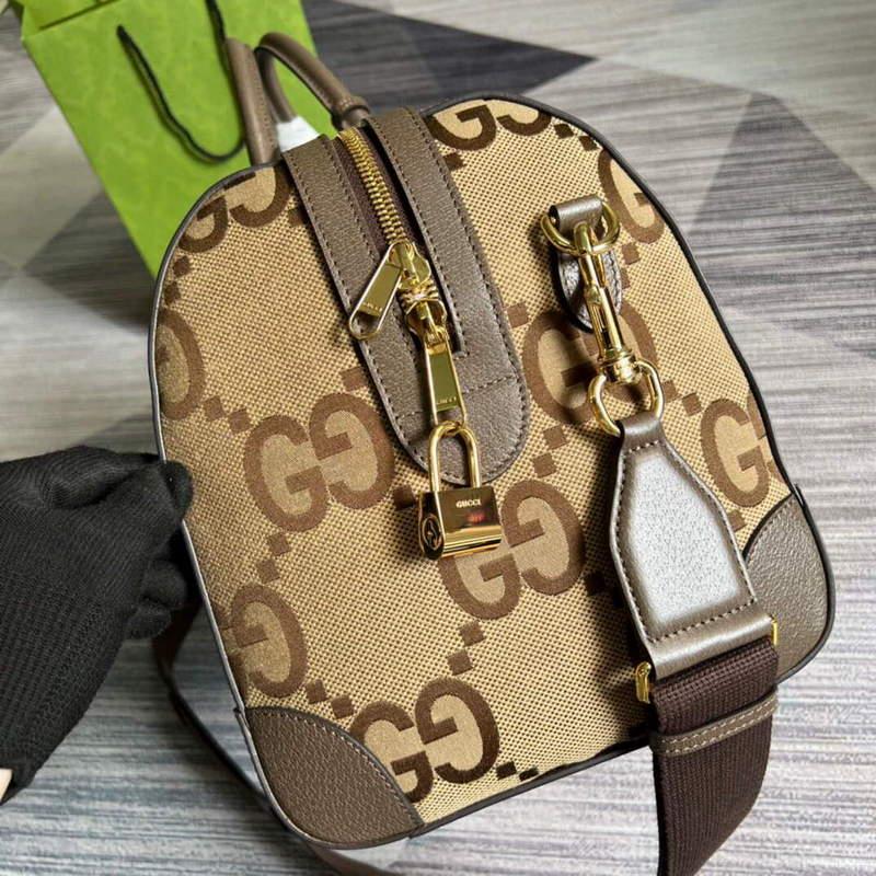 Gucci 681295 Jumbo GG medium duffle bag Brown