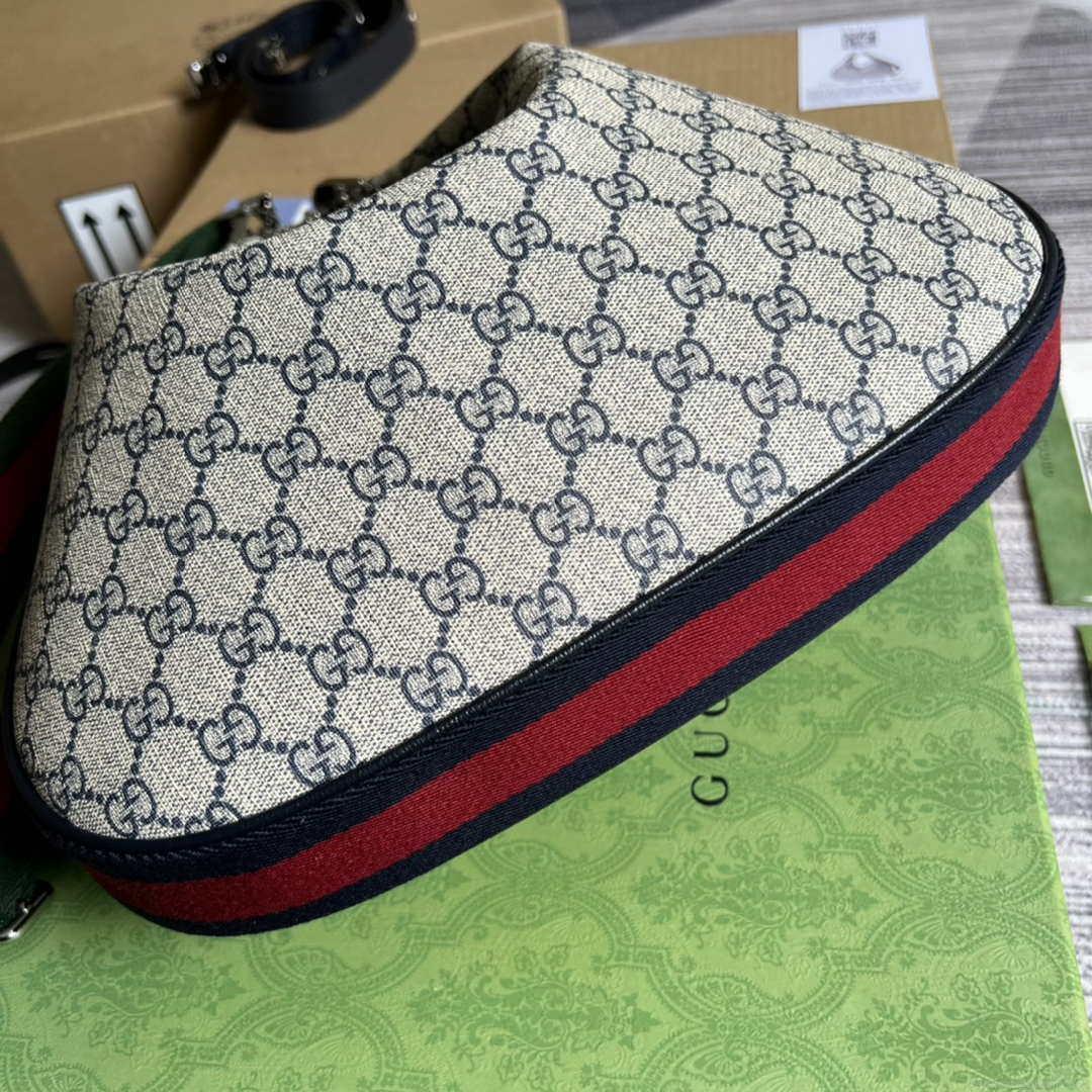Gucci 702823 Gucci Attache large shoulder bag Beige and blue