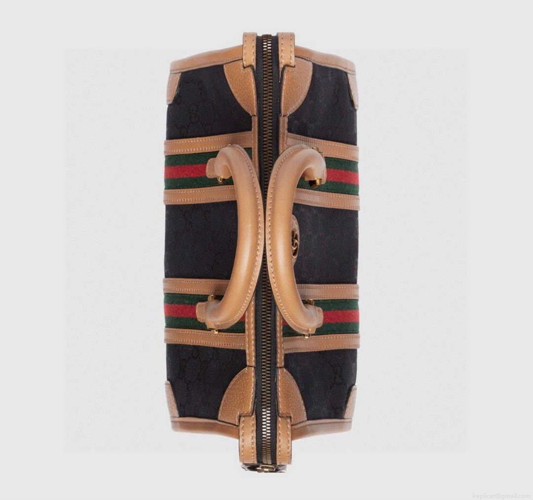 Gucci 715772 Small top handle bag with Double G Black