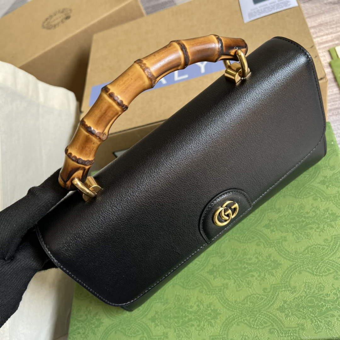 Gucci 675794 Gucci Diana Small Shoulder Bag Black