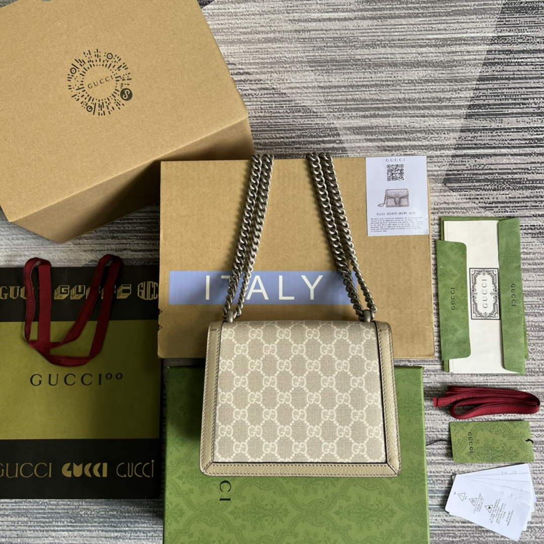 Gucci 421970 Dionysus GG mini bag Oatmeal