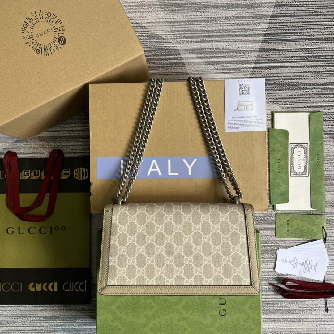 Gucci 499623 Dionysus small GG bag Oatmeal