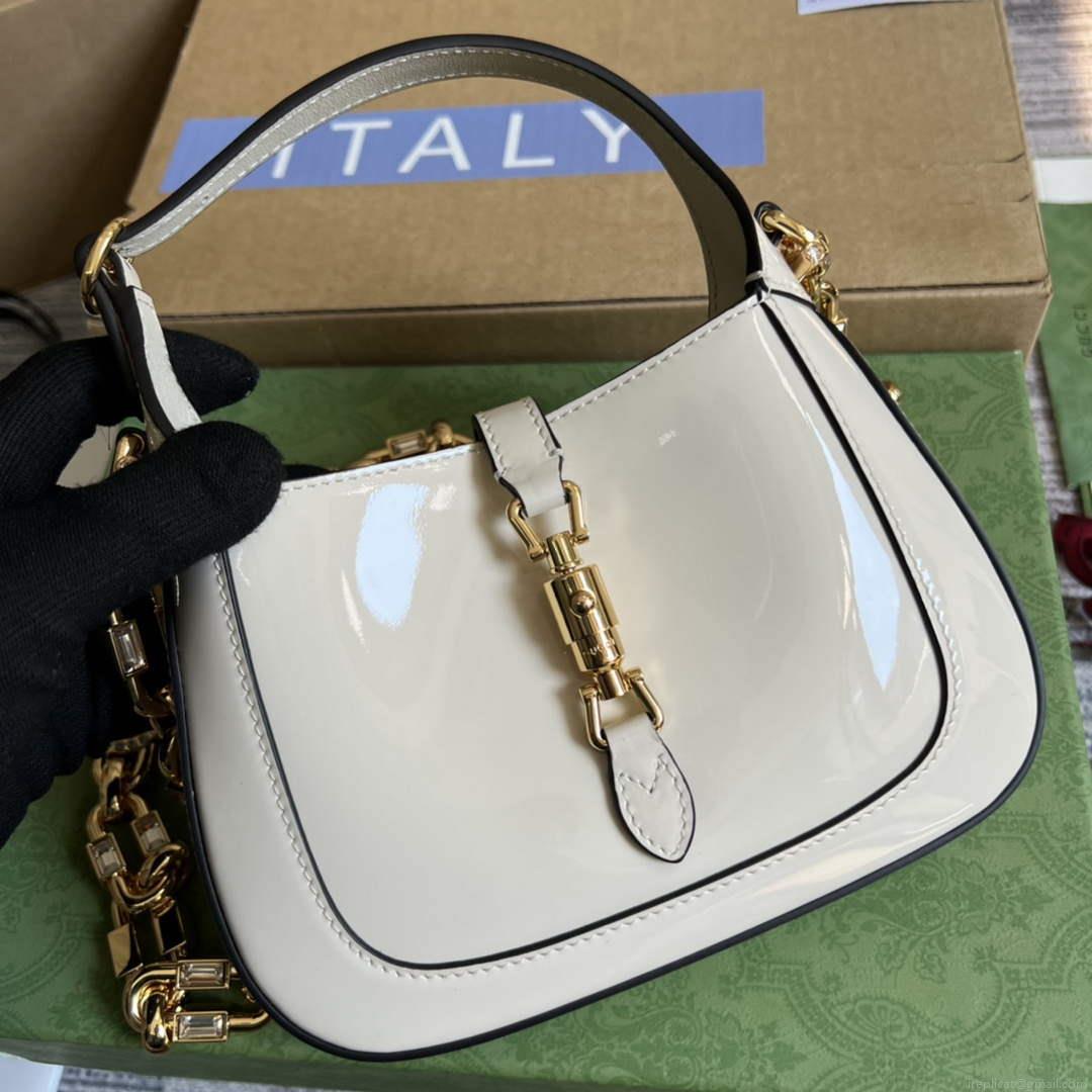 Gucci 699651 Jackie 1961 Mini Shoulder Bag White