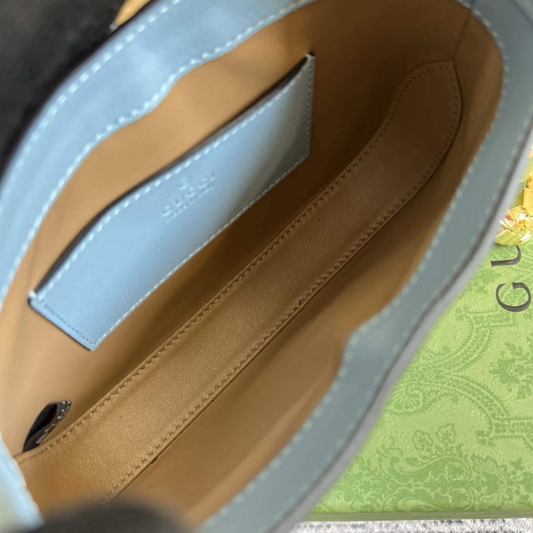 Gucci 699651 Jackie 1961 Mini Shoulder Bag Light blue