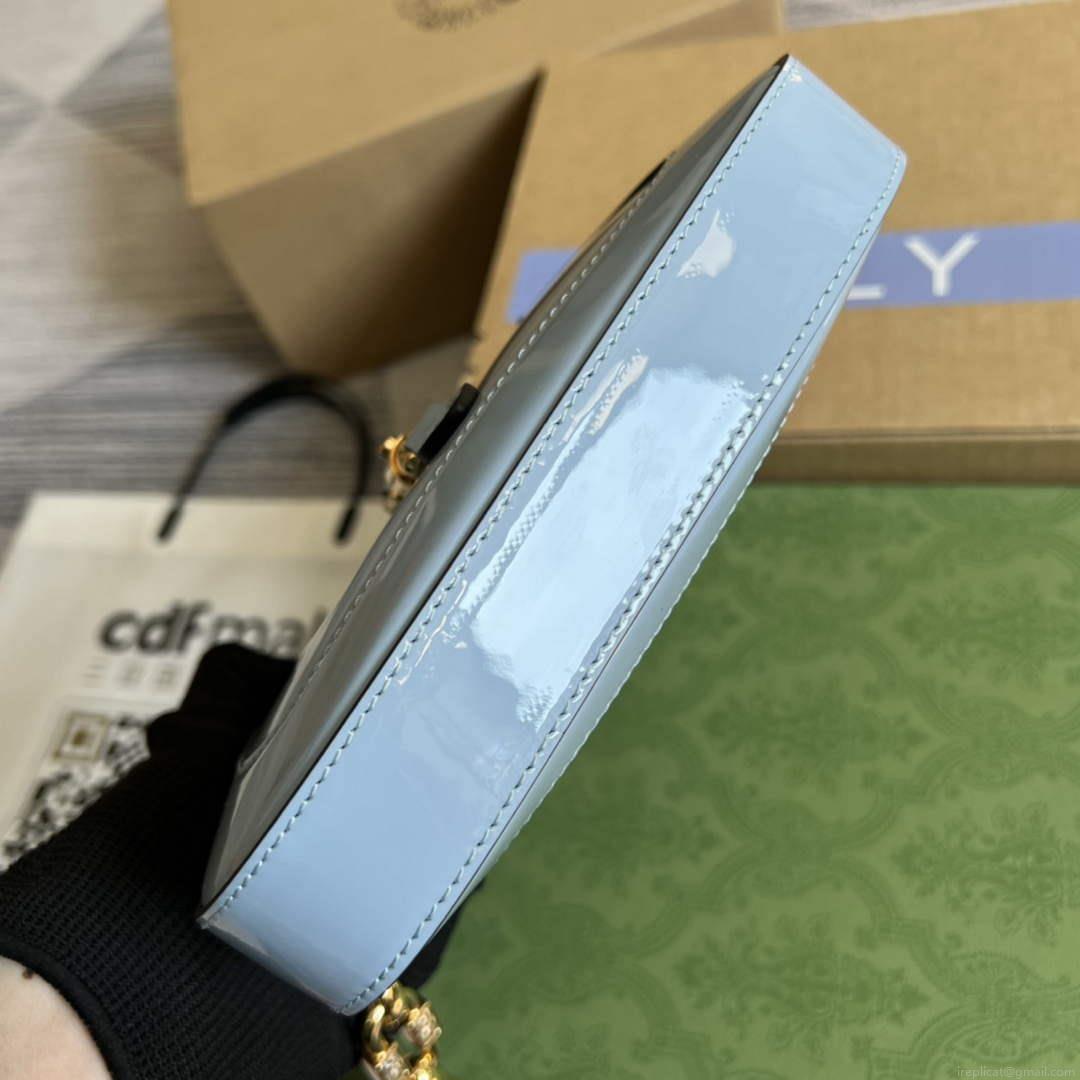Gucci 699651 Jackie 1961 Mini Shoulder Bag Light blue