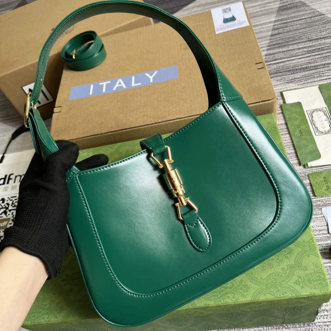 Gucci 636709 Jackie 1961 Small Shoulder Bag Green
