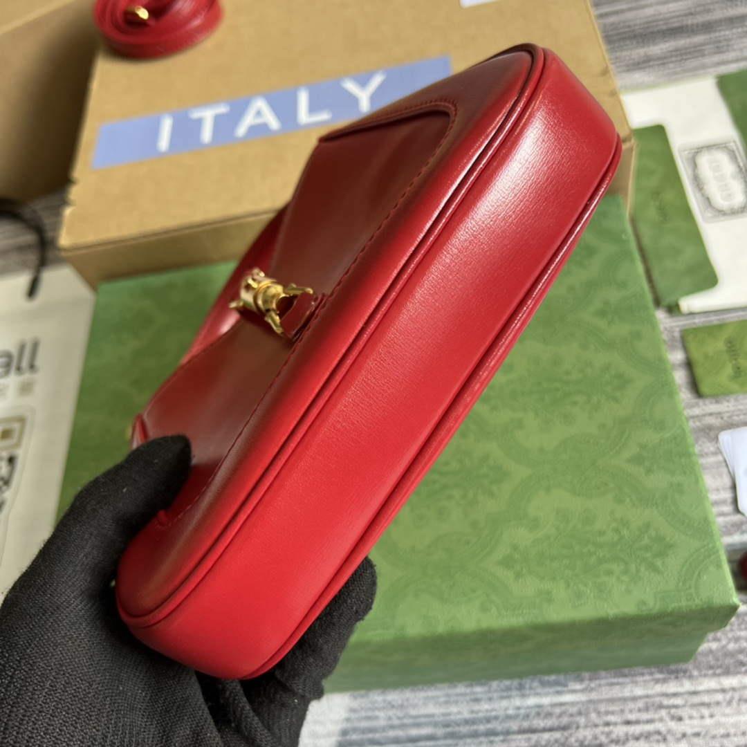 Gucci 637091 Jackie 1961 mini shoulder bag Red