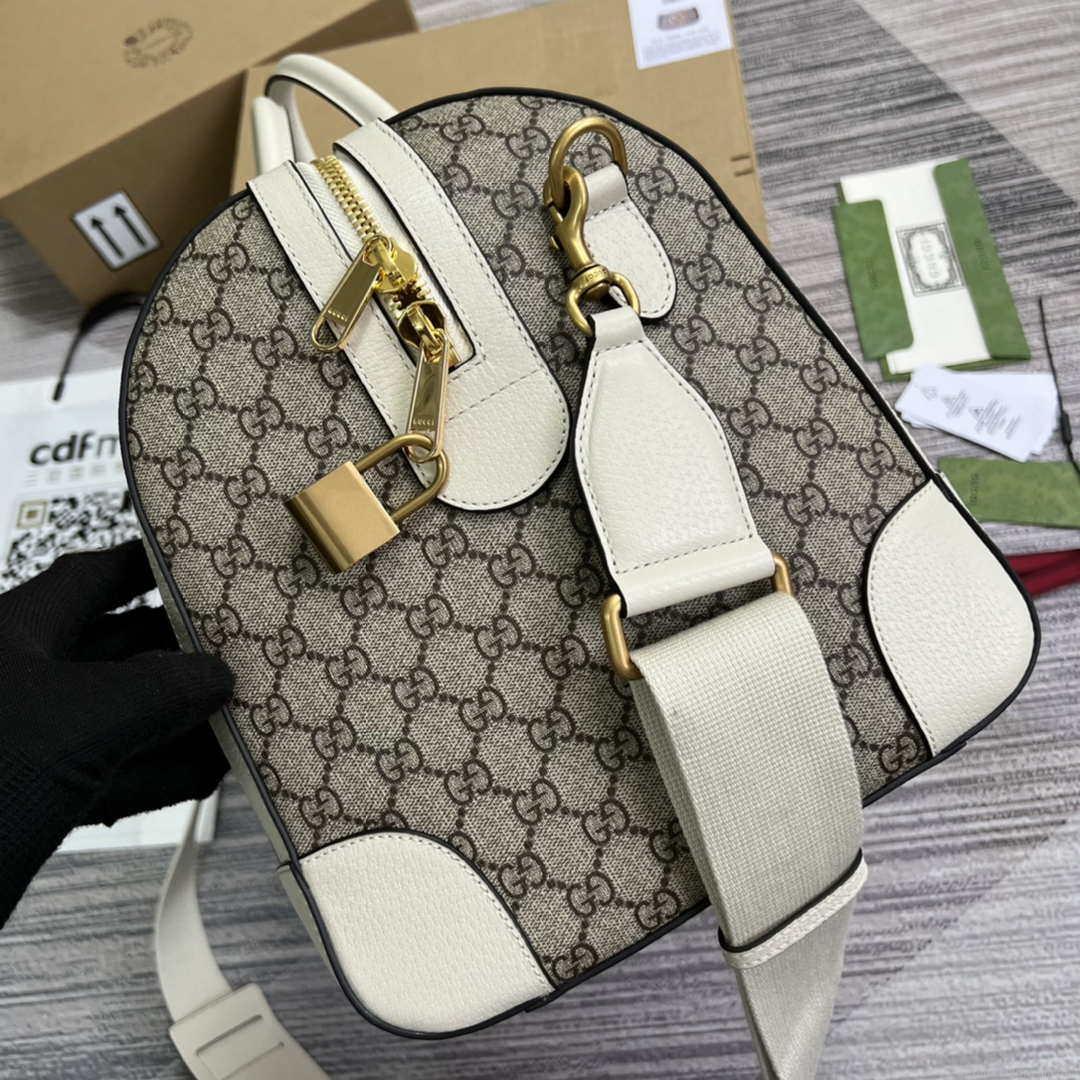 Gucci 681295 Jumbo GG medium duffle bag Gray