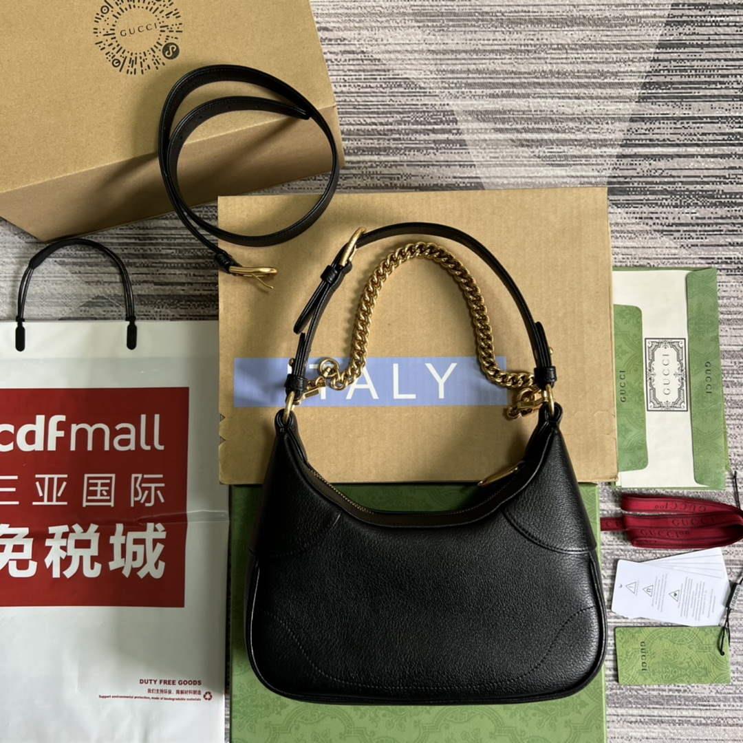 Gucci 731817 Aphrodite Small Shoulder Bag Black