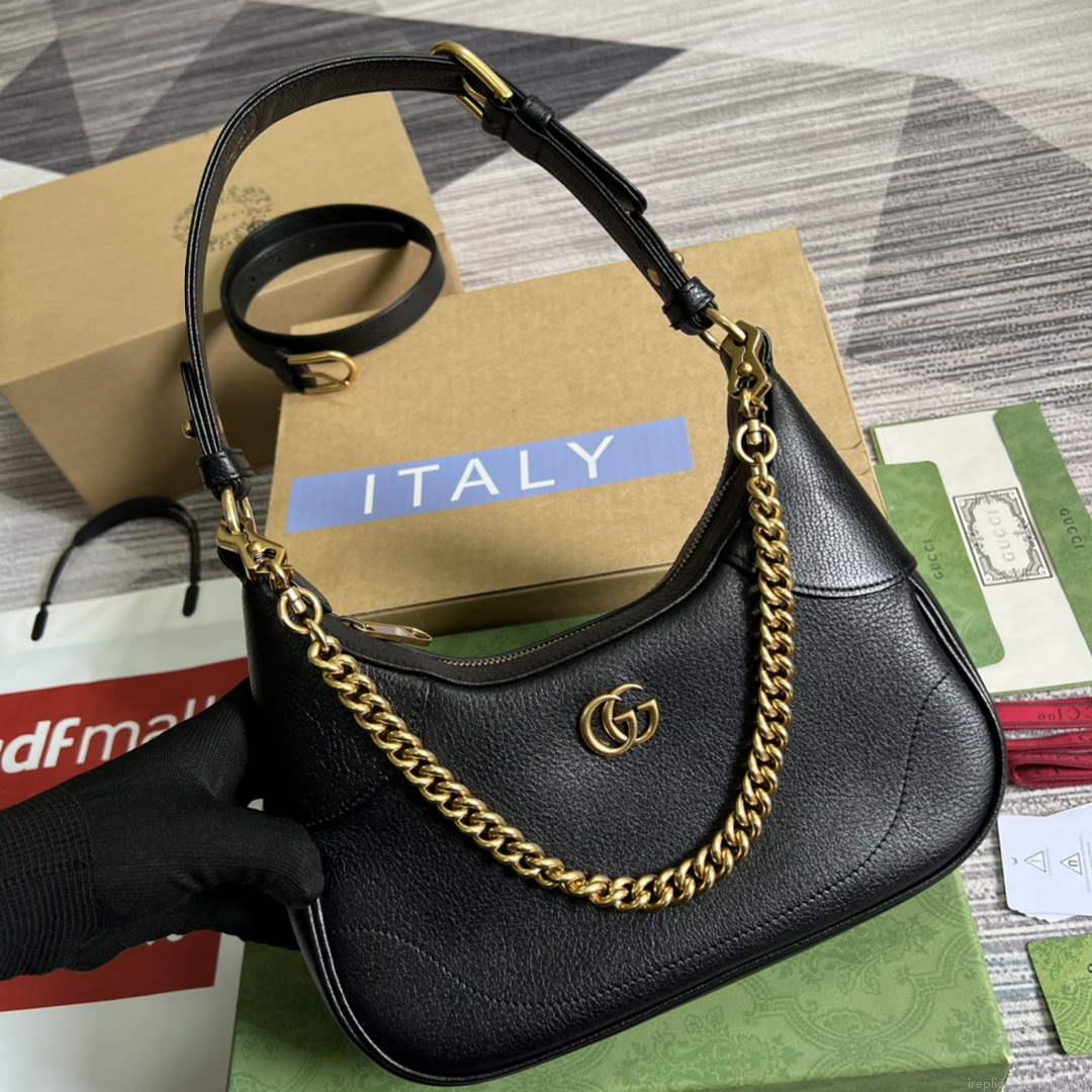 Gucci 731817 Aphrodite Small Shoulder Bag Black