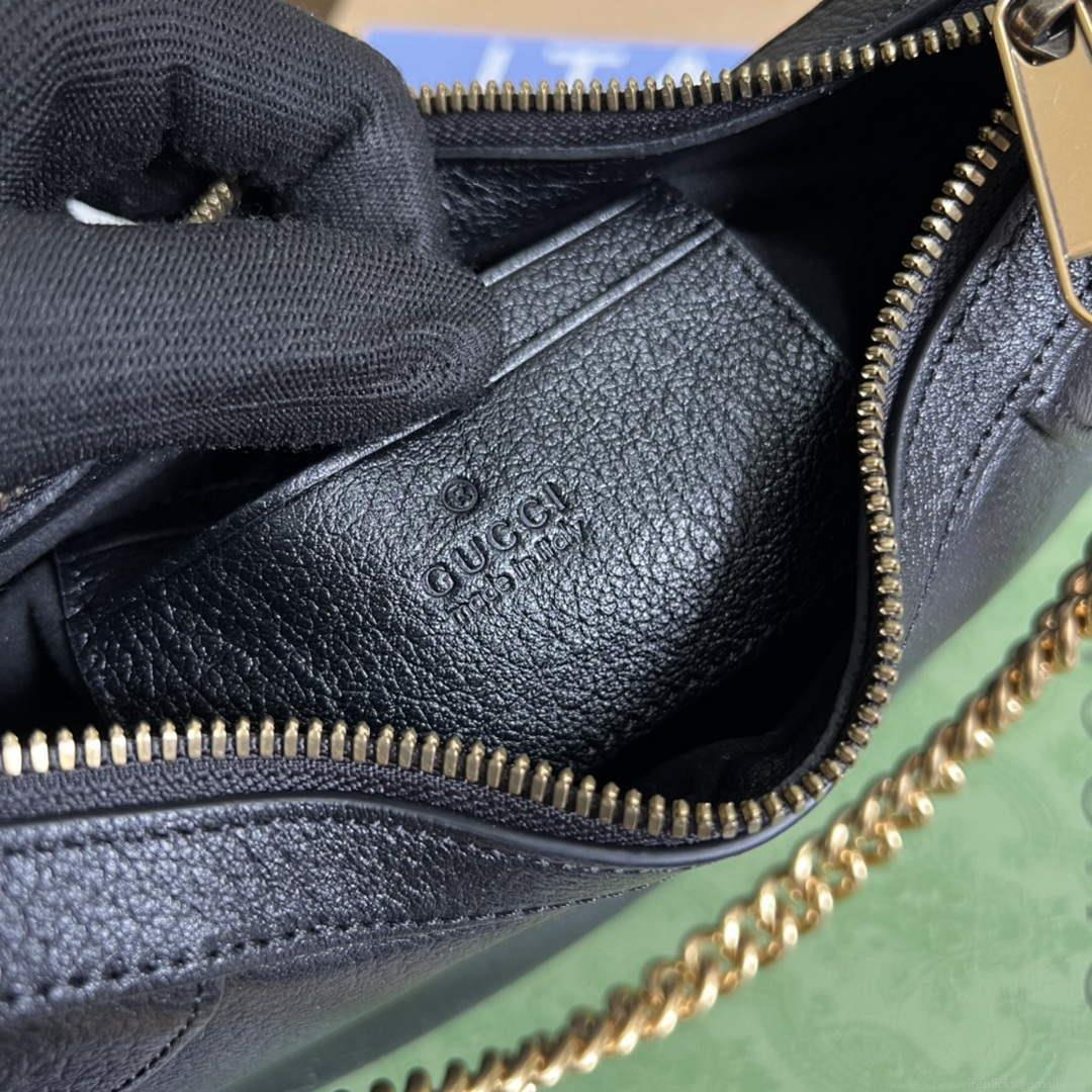 Gucci 731817 Aphrodite Small Shoulder Bag Black