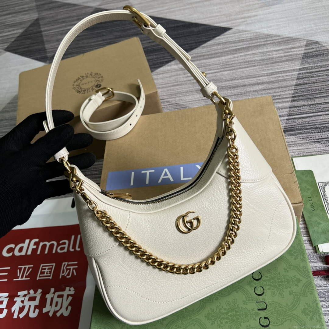 Gucci 731817 Aphrodite Small Shoulder Bag White