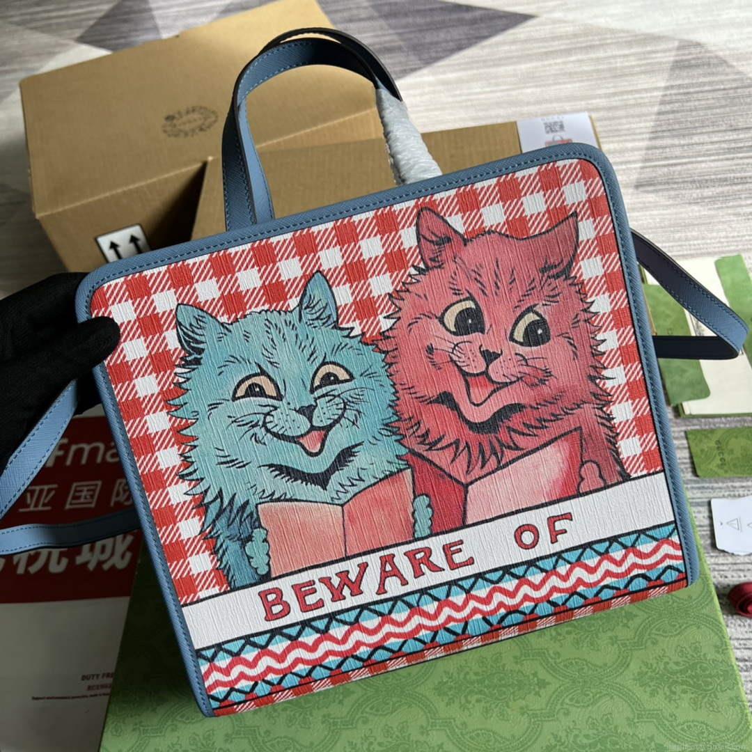 Gucci 630542 Children’s Kitten Print Tote Bag