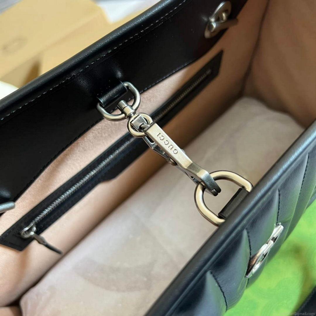 Gucci 675796 GG Marmont medium tote bag Black