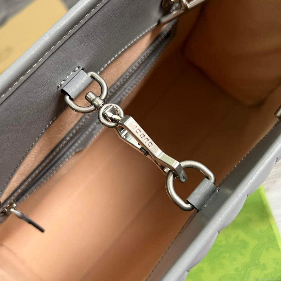 Gucci 675796 GG Marmont medium tote bag Gray